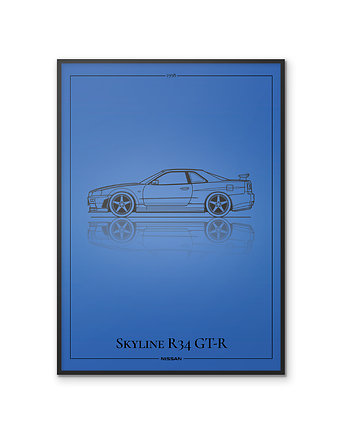 Plakat Motoryzacja - Skyline GT-R, Peszkowski Graphic