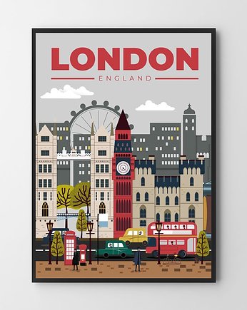 Plakat London city, HOG STUDIO