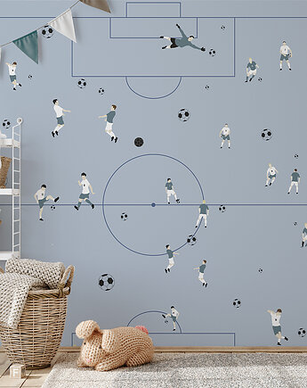 Tapeta dla dzieci Piłka Nożna (Blue Football), Humpty Dumpty Room Decoration