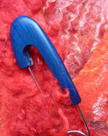 Biżuteria z natury Drewniana broszka, cynamonn