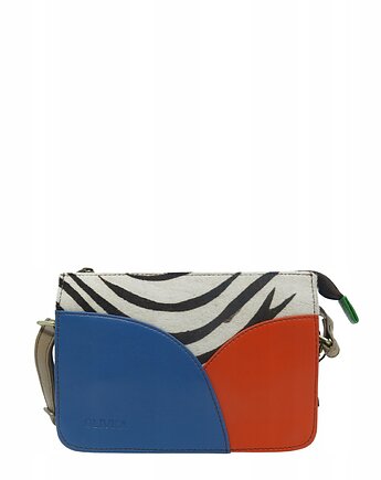 Torebka listonoszka modna damska dwustronna skórzana wzór OLIVKA, Olivka Warsaw