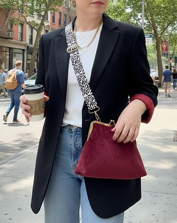 Torebka bordo na pasku, TWINS