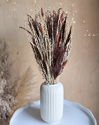 Bukiet boho z suszonych kwiatów kremowo-brązowy, BohoSuszki