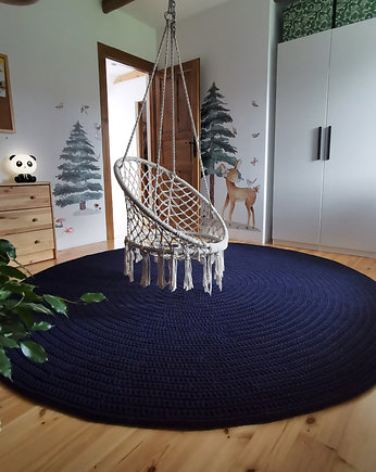 Okrągły dywan pleciony ze sznurka, e.mi.lenka
