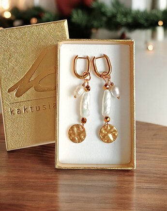 Fikuśne perły : kolczyki : wyjątkowy prezent PREMIUM, kaktusia