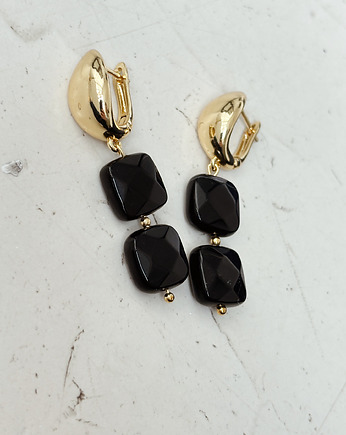 Kolczyki  Agat Czarny, Chmolowska Jewellery