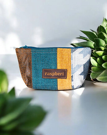 Kosmetyczka MINI patchwork, raspberi