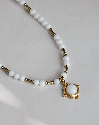 Biało-złoty naszyjnik z jadeitu, AT NOON