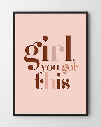 Plakat Girl  power, HOG STUDIO