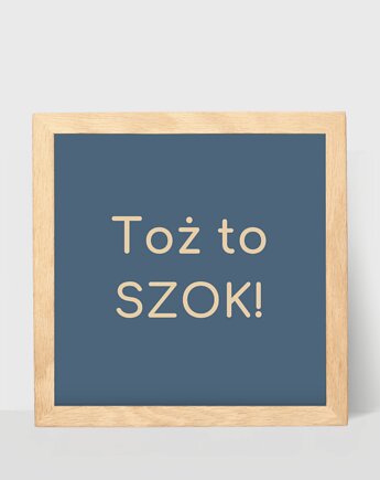 Plakat z tekstem, toż to szok, DODUMU