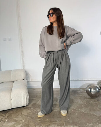 Spodnie wełniane Muse grey, Patchouli