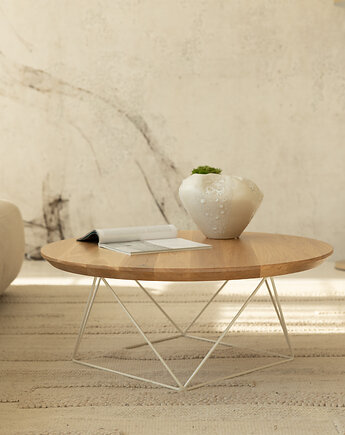 Dębowy stolik kawowy, Projekt Loft