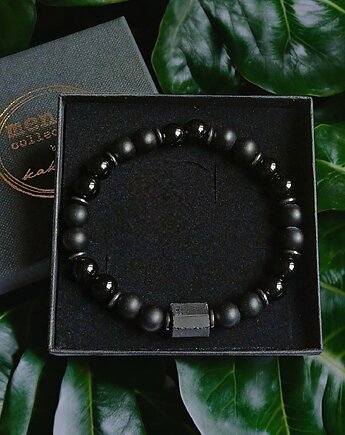 OCHRONA, SPOKÓJ - turmalin, onyks mat/błysk, kaktusia