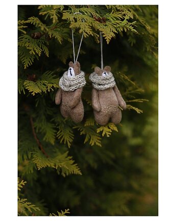 Misie zawieszki na choinkę komplet, Kruszek