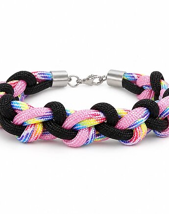 Bransoletka Rainbow z paracordu, Juna art
