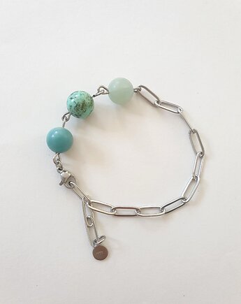 Bransoletka FANABERIA amazonit, turkus, akwamaryn