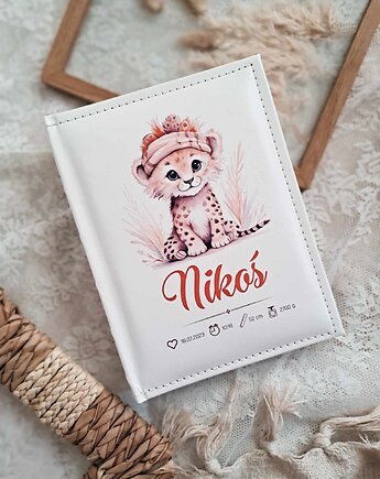 ALBUM LWIĄTKO  METRYCZKA URODZENIA , prezent na chrzest, roczek, święta, LOO LOO DREAM