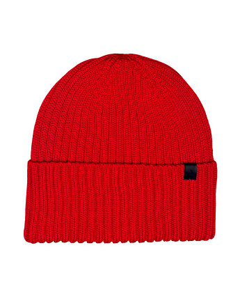 Czapka 100% Merino - Czerwona One size, Takapara
