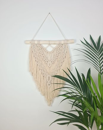 Makrama Dekoracyjna Ścienna Kolor Beż, White Raven Macrame