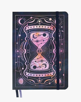 Mystery of Time - notatnik A5, bullet journal, planer w kropki, Devangari Art