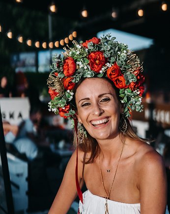 Wianek z kwiatów sztucznych ANNA, Pracownia Klosowa 88