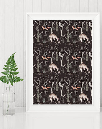 Plakat. Leśne przygody, Love Life and Forest