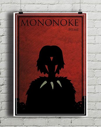 Plakat Princess Mononoke, minimalmill