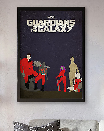Strażnicy galaktyki - plakat fine art, minimalmill