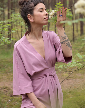 Sukienka Kimonowa  Dusty Pink, Mimi Monster
