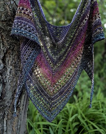 Śliwki / chusta z lnem, agat handmade