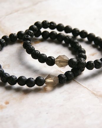 KOMPLET dla PARY : kwarc dymny, lawa, kaktusia