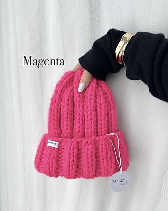 Czapka Nordic 100% wełna *magenta*, GANGSTA KNIT
