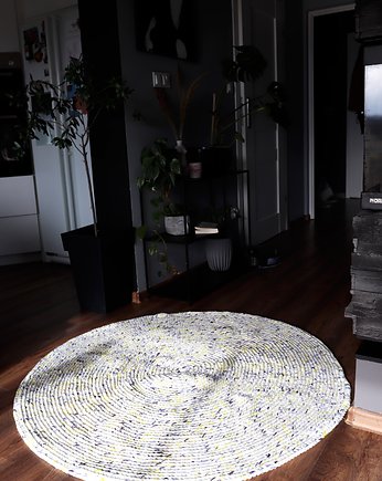 Dywan ręcznie robiony NaSzwie 130 Ø, naszwie studio