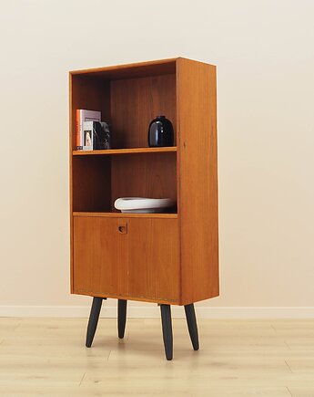 Regał tekowy, duński design, lata 70, produkcja: Dania, Przetwory design