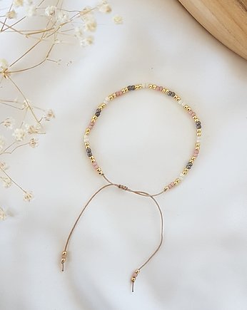 Bransoletka z drobnych koralików, LEI handmade 