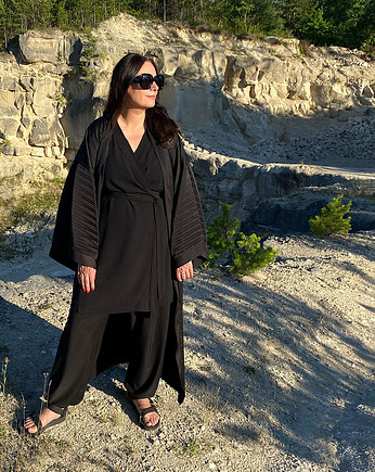 Kimono Coat czarne, Marta Palka MP