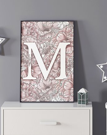 Plakat Z Literą. Dwa rozmiary. Personalizowany, Patternosophy