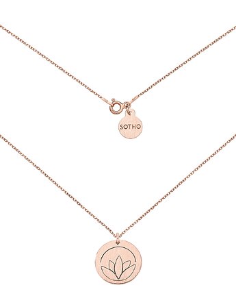 Medalion z różowego złota z lotosem, SOTHO