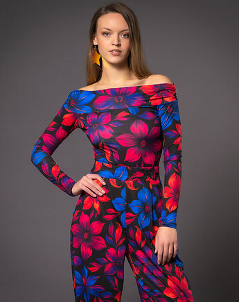 Julietta Flower Power - bluzka z odsłoniętymi ramionami, milita nikonorov