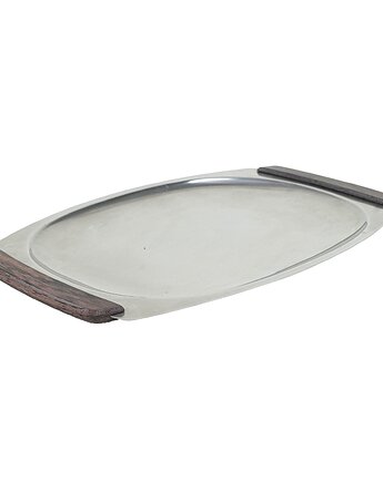 Taca ze stali nierdzewnej, duński design, lata 70, produkcja: Dania, Przetwory design