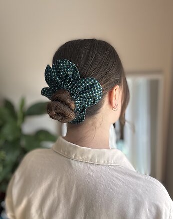 Flower Scrunchie Wzorki, wu handmade