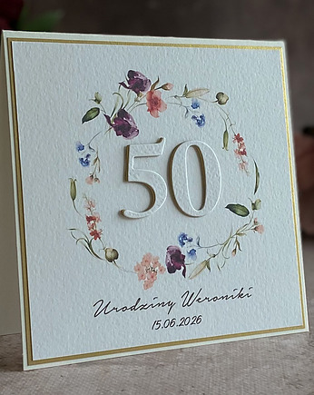 Kartka urodzinowa z kopertą prezentową, BH 70B, Anna Art and Crafts