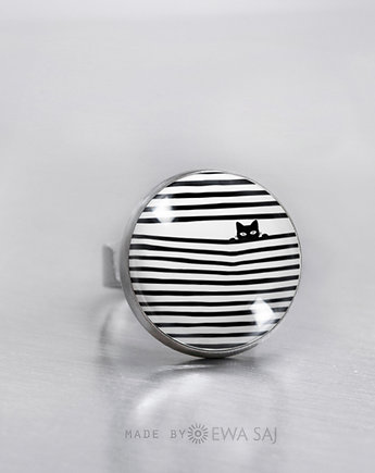 Black Cat - simple ring, Makaliboo