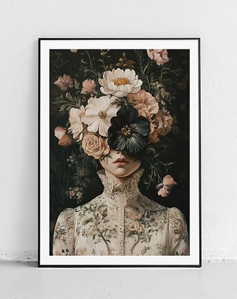 Plakat Retro kwiatowa elegancja, Harvest Maison