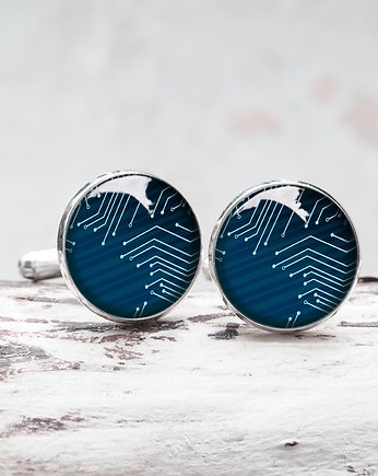 SPINKI DO MANKIETÓW- elektronika układ scalony, Chodelska Art Studio