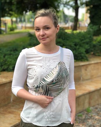 Nerka welurowa z liśćmi palmy "relaks", Wyczarowane