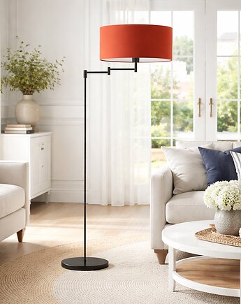 Lampa stojąca z regulowanym ramieniem CANCUN do czytania w salonie, LYSNE