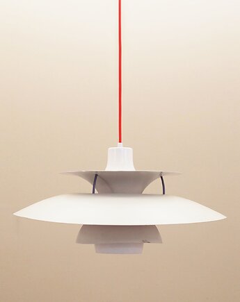 Lampa wisząca PH5, duński design, lata 70, producent: Louis Poulsen, Przetwory design