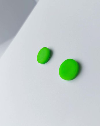 Kolczyki monolity zielone kropki, Figura Projekt