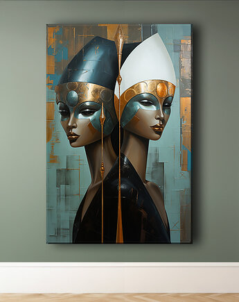 Oblicza Innych Wymiarów - Obraz na płótnie - Druk Blejtrama - Surrealizm #18, Black Sapphire Art